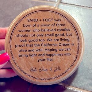 SAND + FOG Sustainable Wood Lid